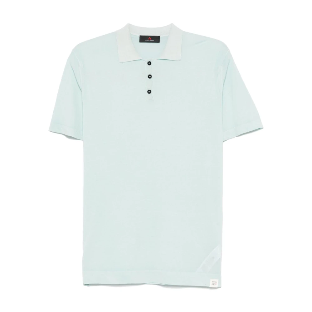 Peuterey Blauwe Clear T-shirts en Polos Blue Heren