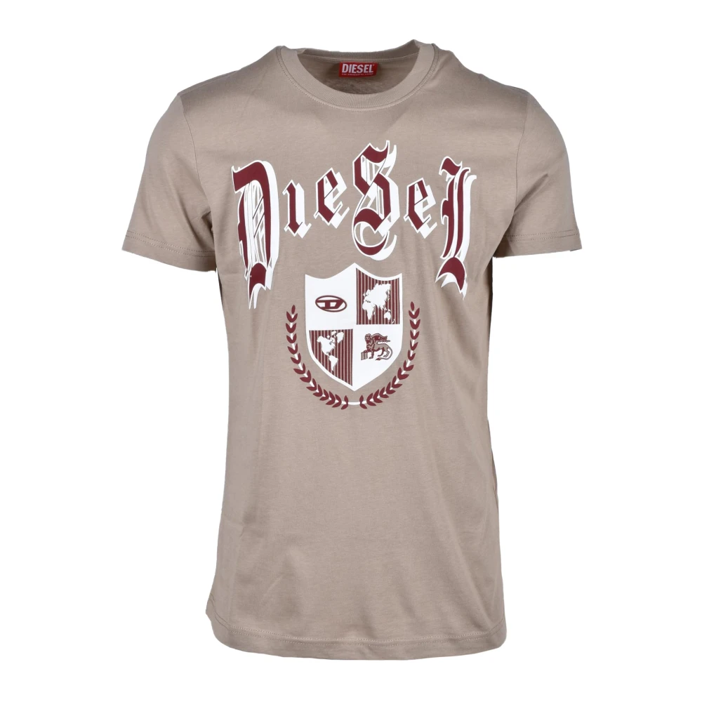 Diesel Bomull T-shirt Beige, Herr