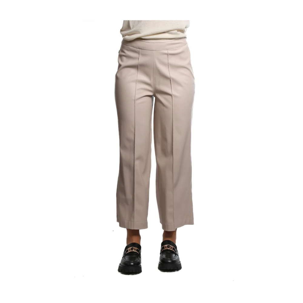 Jijil Hoge taille Ivoor Palazzo Broek White Dames