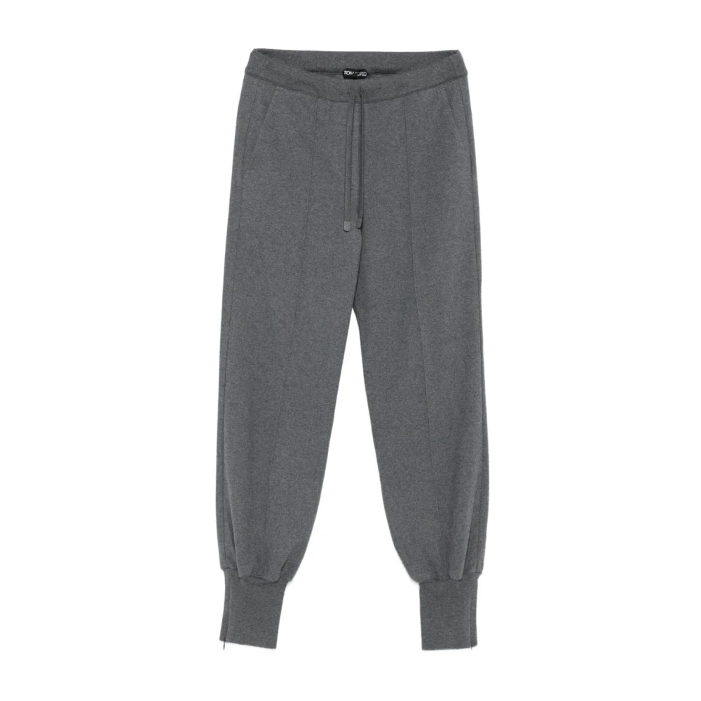 Tom Ford Women's Grey Silk & Nylon Trousers