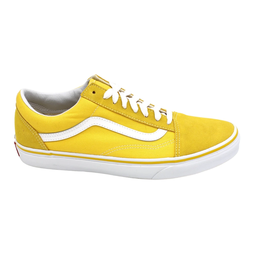 Vans Klassieke Suède/Canvas Sneakers Rubberen Zool Heren Schoenen Geel