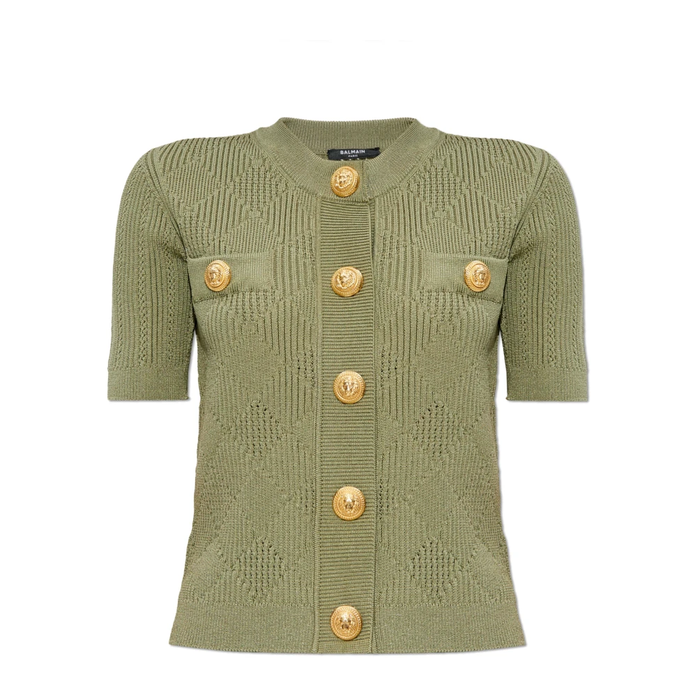 Balmain Kortemouwvest Green Dames