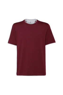 t-shirt-bordeaux-cotele-manches-courtes