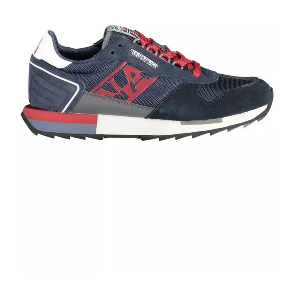 Napapijri Men's Multicolor Sneakers,, Blue Logo Sneaker Sports Shoe Size 6 Uk