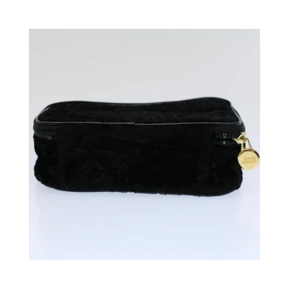 Versace Pre-owned Velvet handbags Black Dames