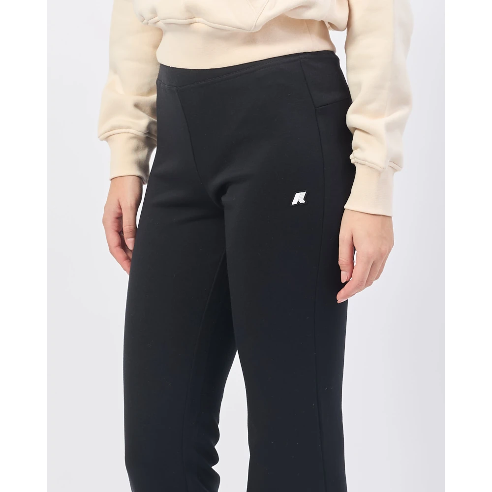 K-way Zwarte Joggers Jenny Regular Fit Black Dames