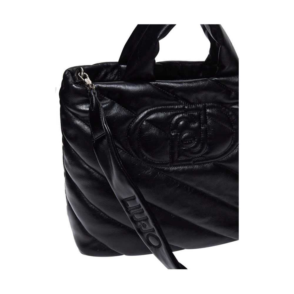 Liu Jo Zwarte handtas met gouden details Black Dames