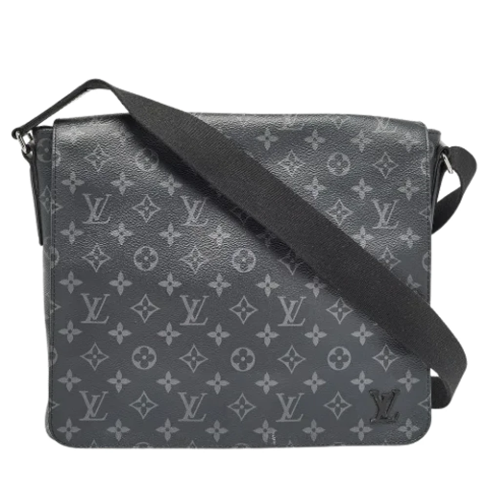 Louis Vuitton Vintage Pre-owned Fabric travel-bags Black Heren