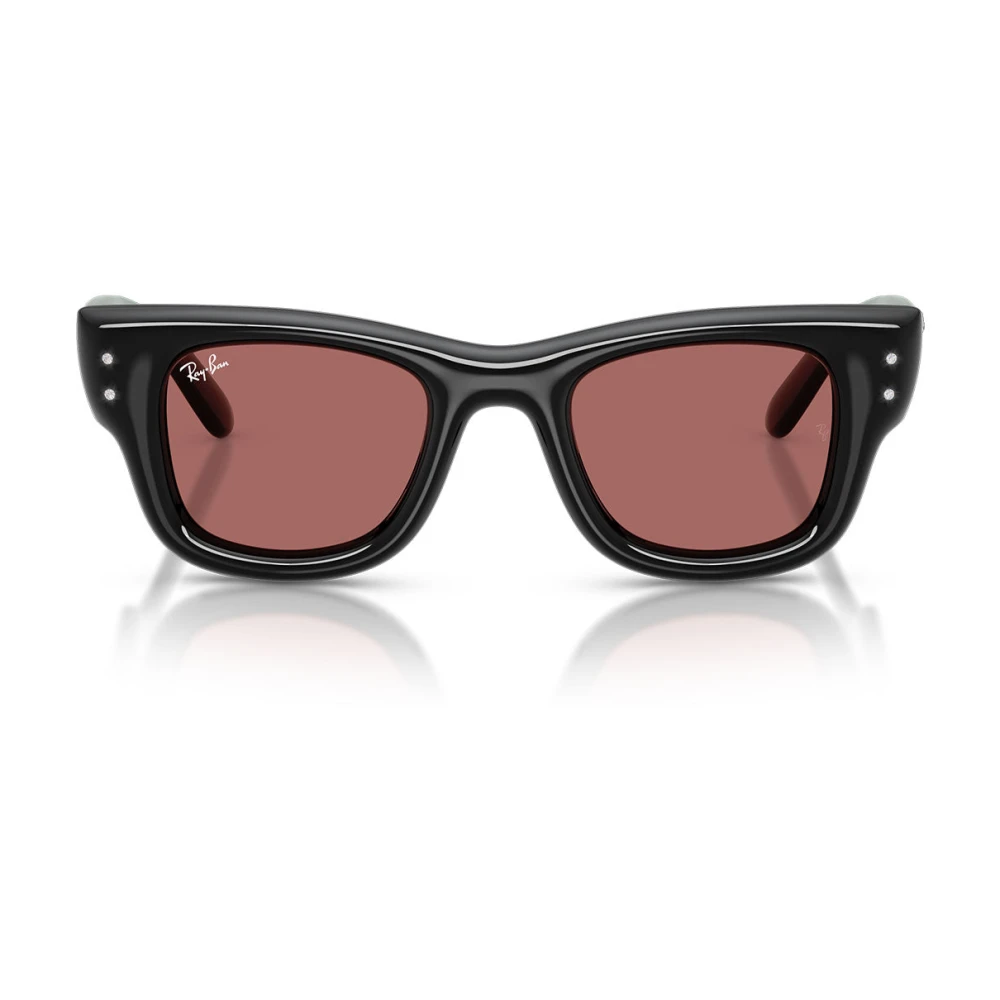 Ray-Ban Unisex Black Sunglasses, 47 Mm, Wayfarer Puffer