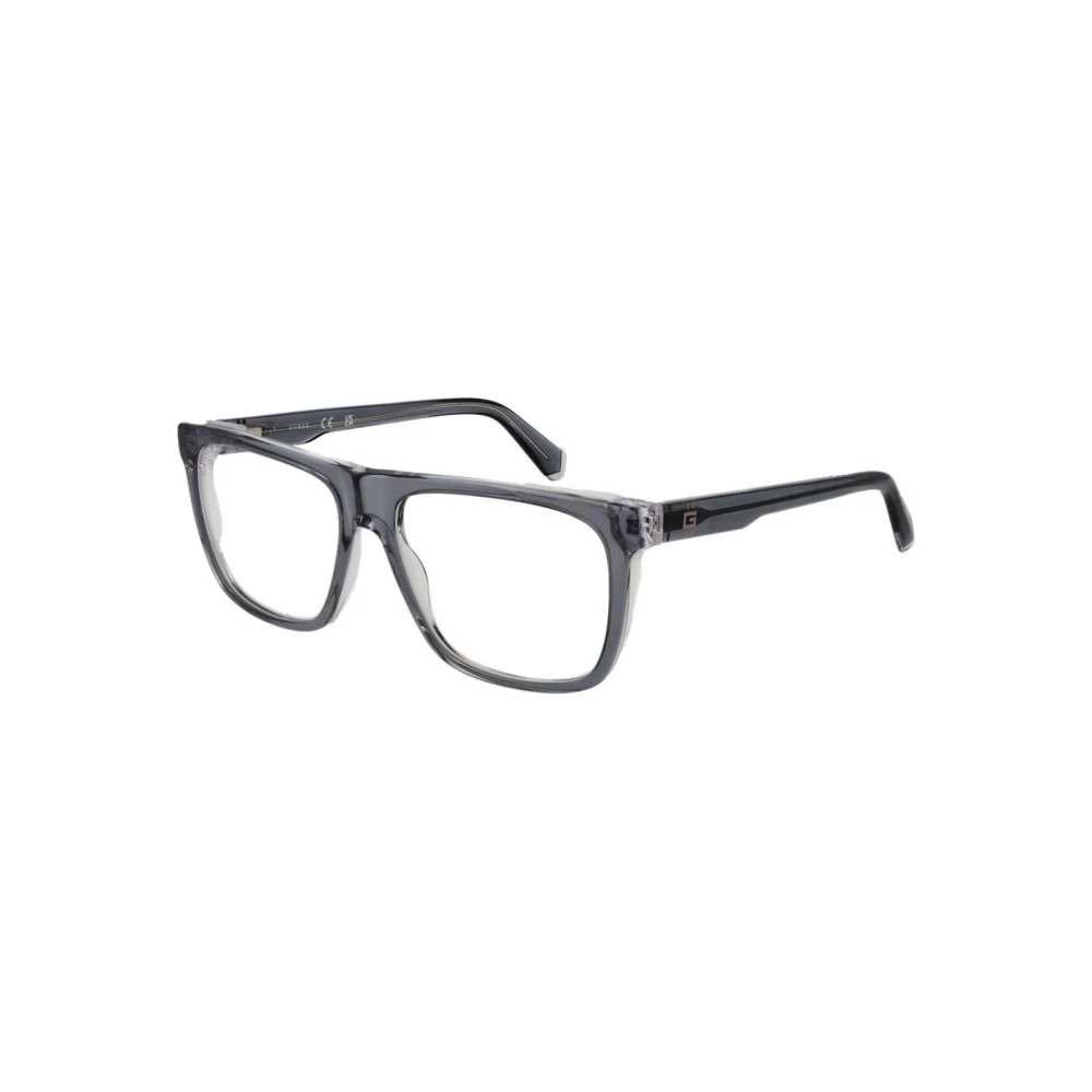 Guess Men's Gray Stylish Rectangular Glasses Frame