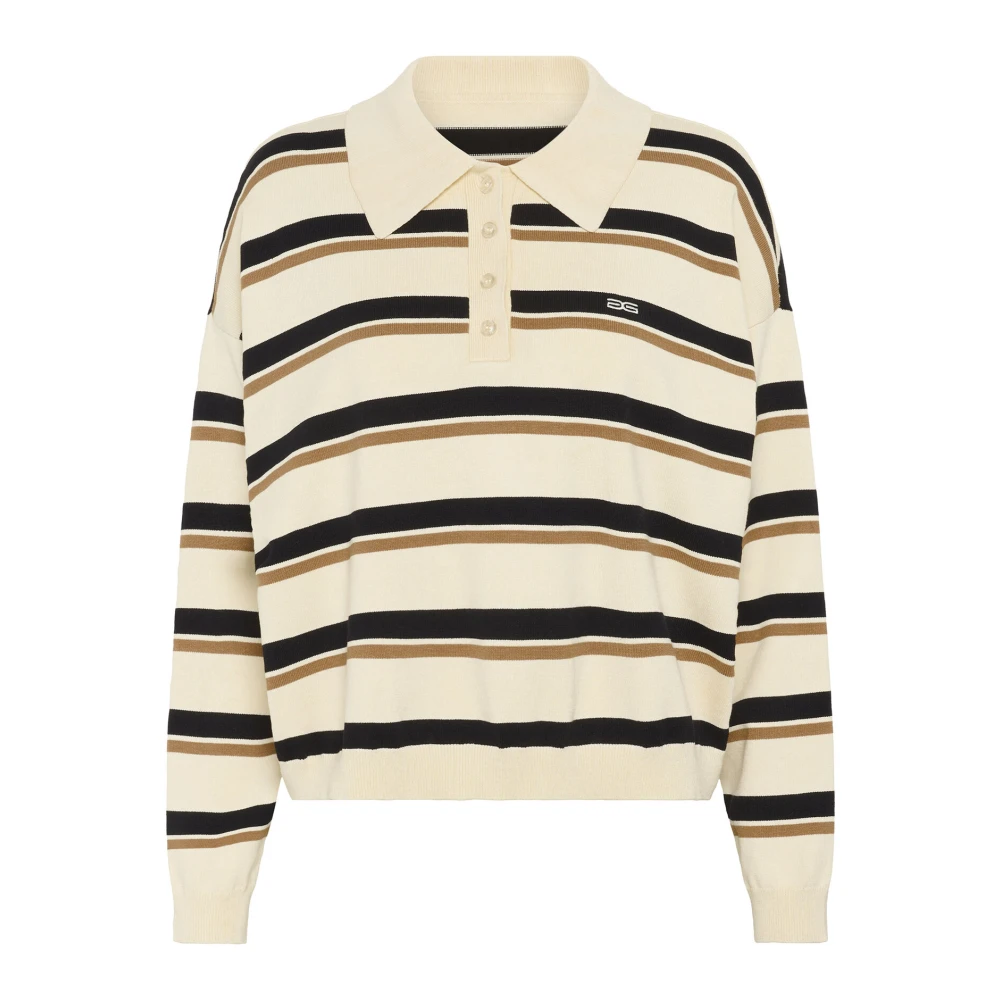 Gestuz Gestreepte Polo Pullover Trui Multicolor Dames