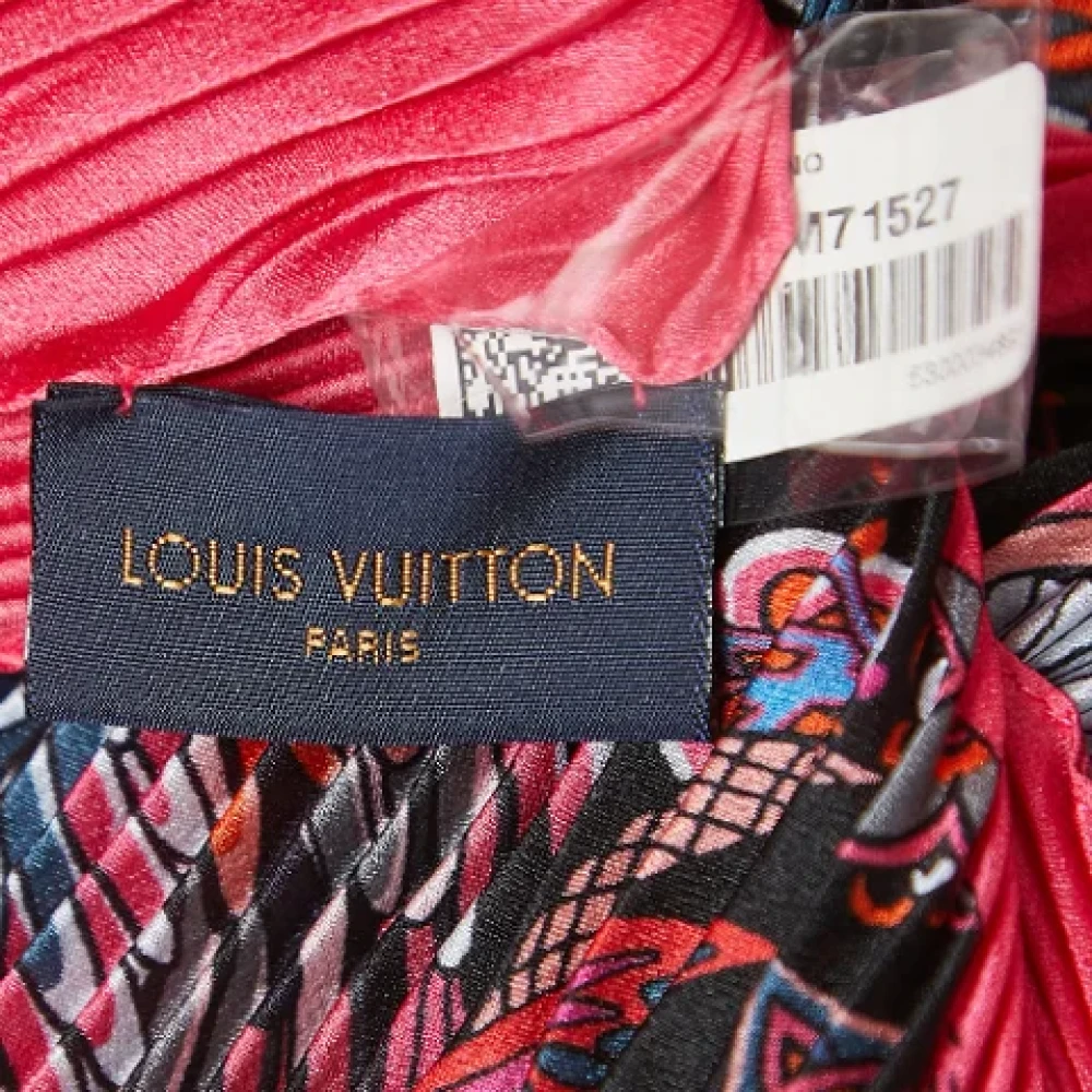 Louis Vuitton Vintage Pre-owned Silk scarves Black Dames