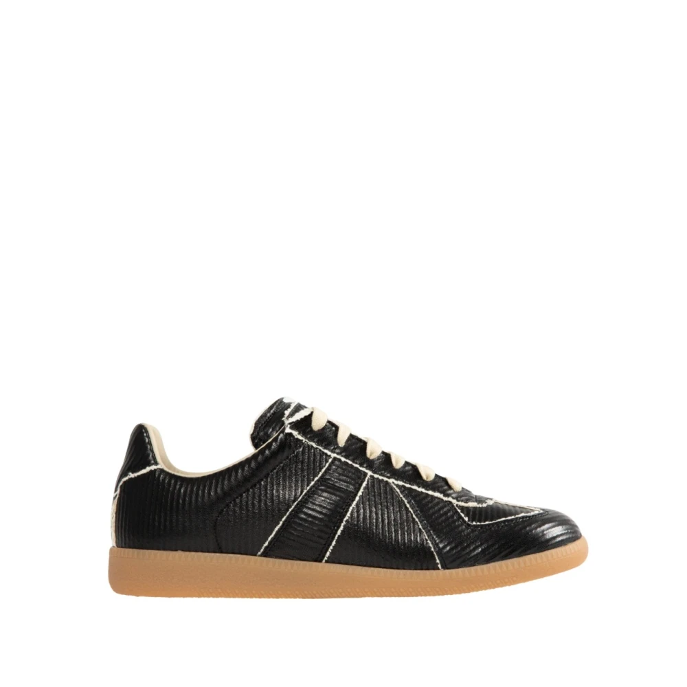 Maison Margiela Replica Panelled Sneakers Heren Schoenen Zwart