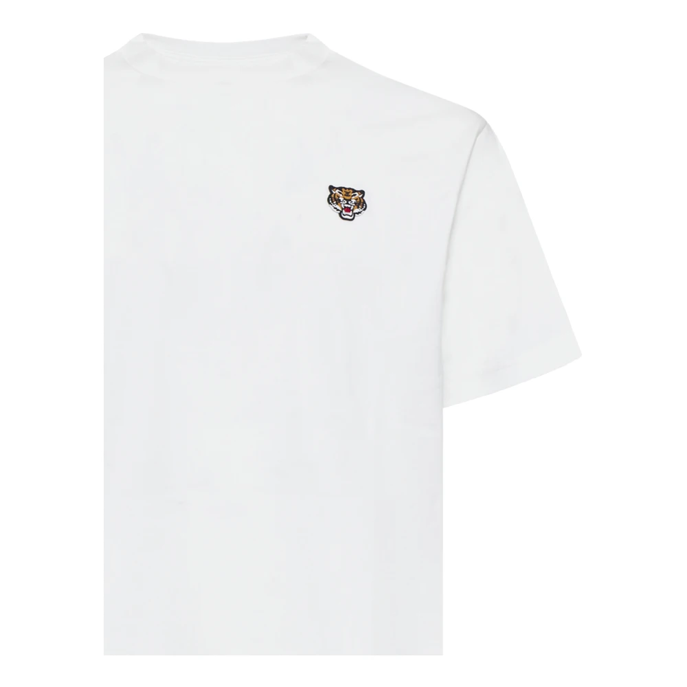 Kenzo Stijlvolle Beige T-shirts en Polos White Heren