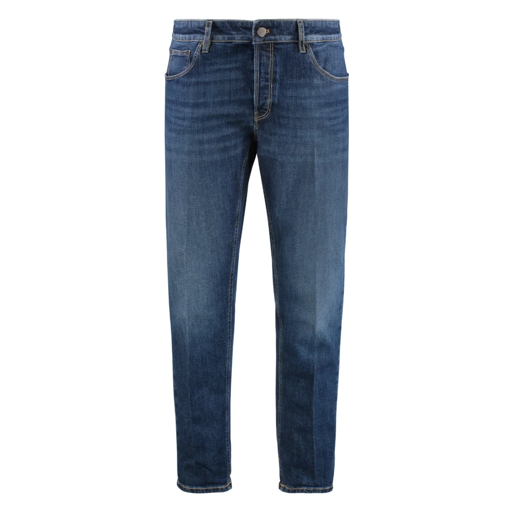 PT Torino Reggae Tapered Fit Jeans met Metalen Knopen Blue Heren