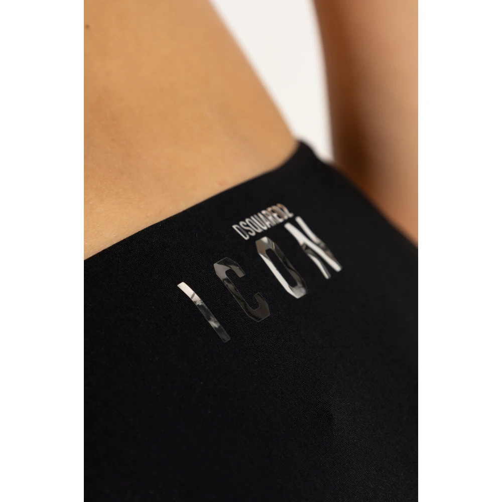 Dsquared2 Zwembroek bodem Black Dames