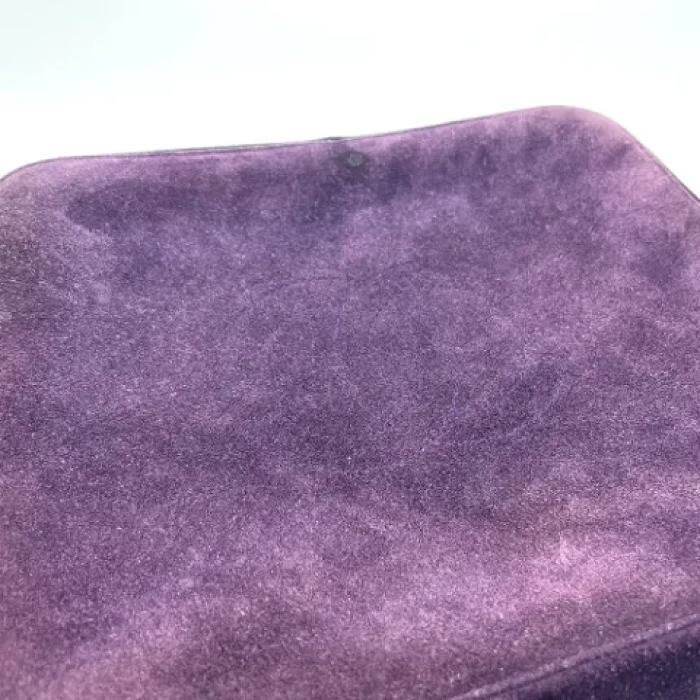 Chanel Vintage Pre-owned Leather chanel-bags Purple Dames