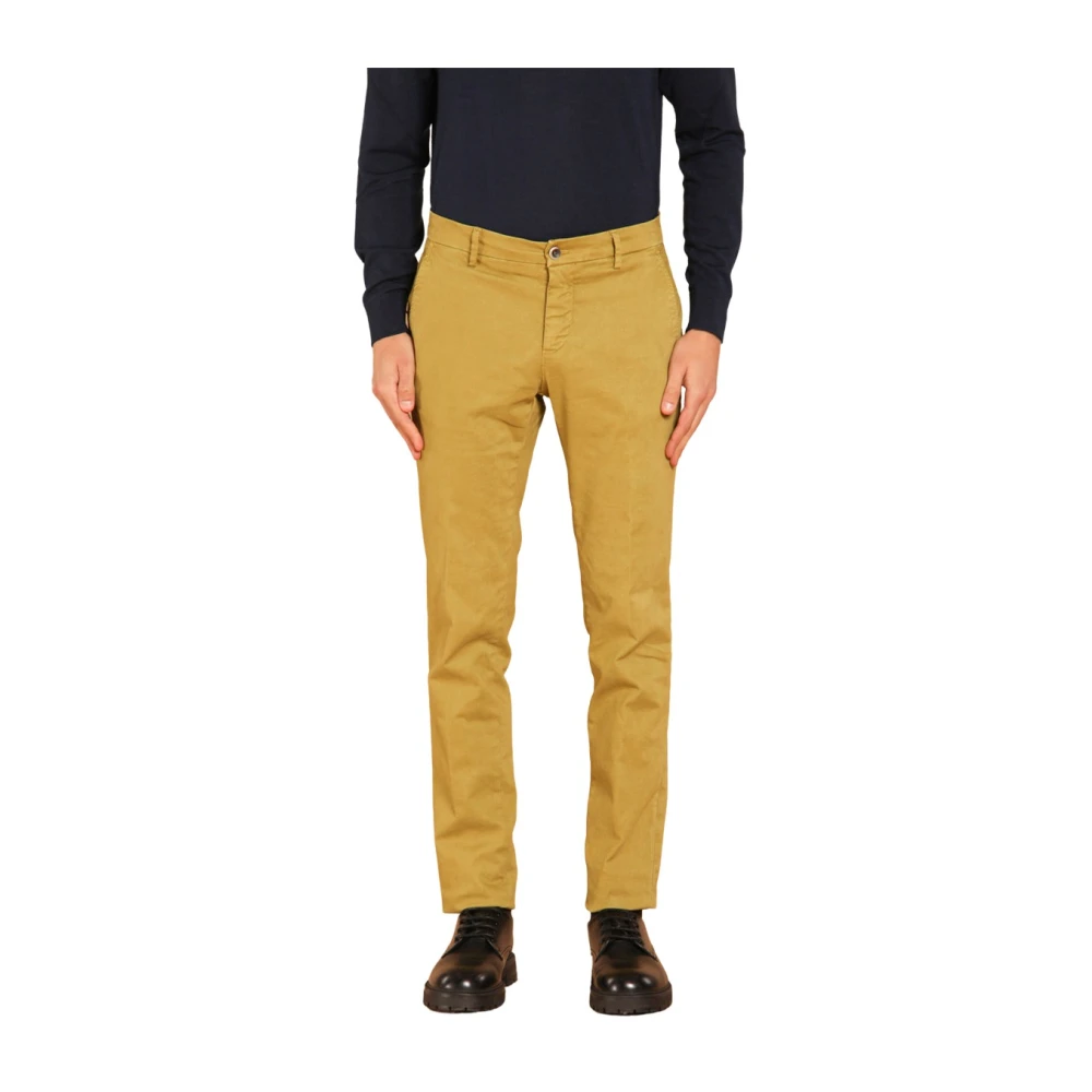 Mason's Extra Slim Fit Chino Broek Milano Style Green Heren
