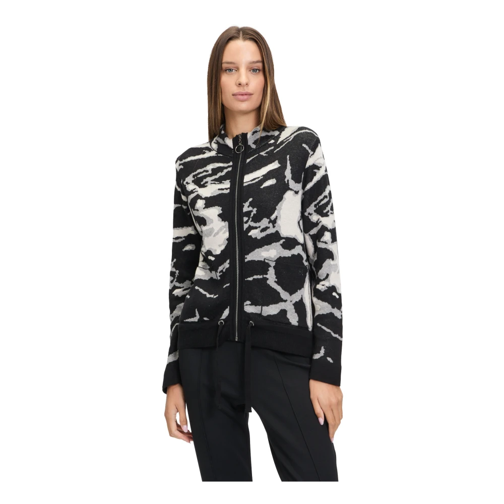 Betty Barclay Grafische Jacquard Ritsvest Black Dames