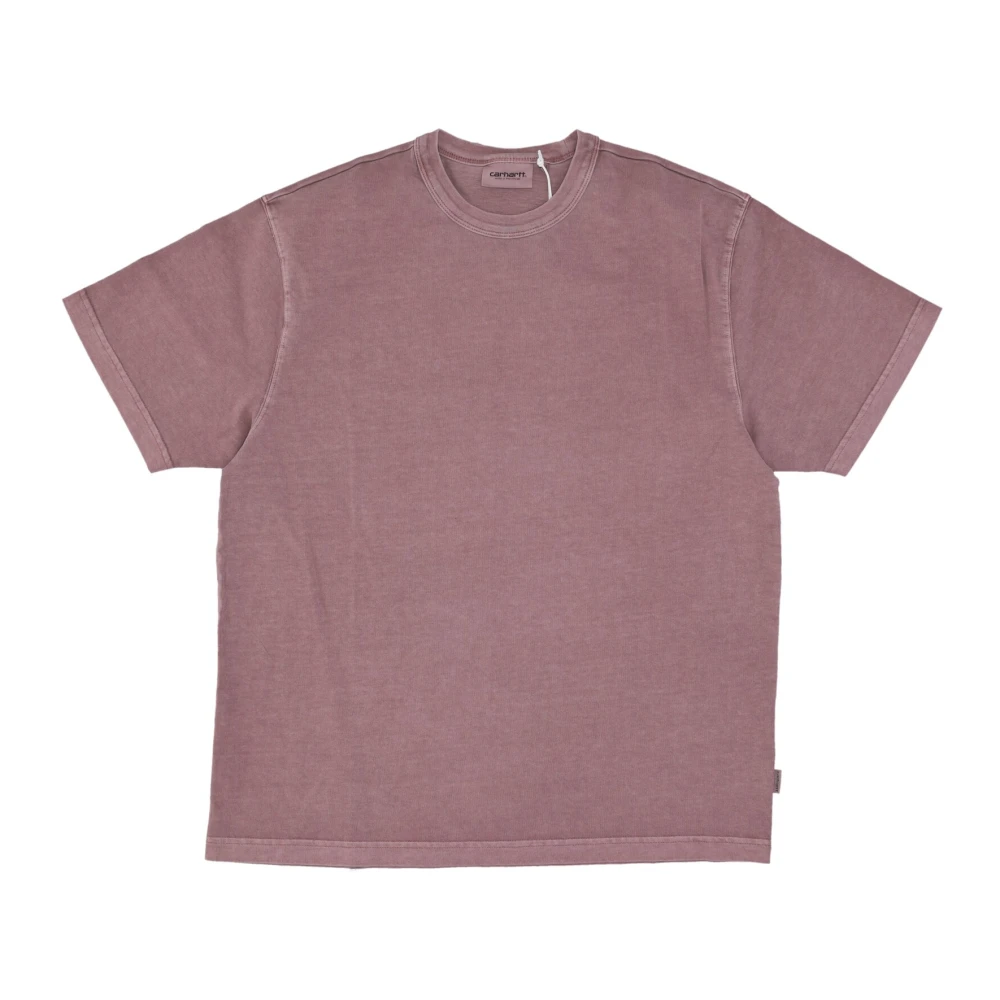 Carhartt WIP Taos Tee Daphne Garment Dyed T-Shirt Pink Heren