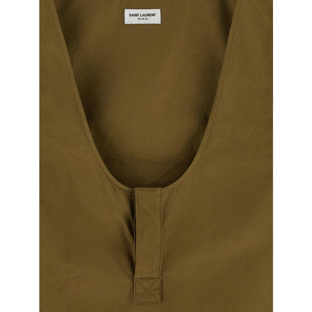 Saint Laurent Sleeveless Top Green Dames