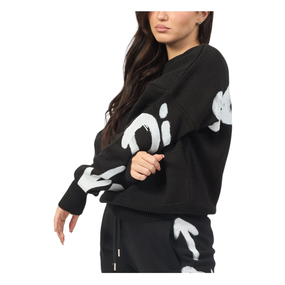 Disclaimer Tricot Hoodies voor vrouwen Black Dames
