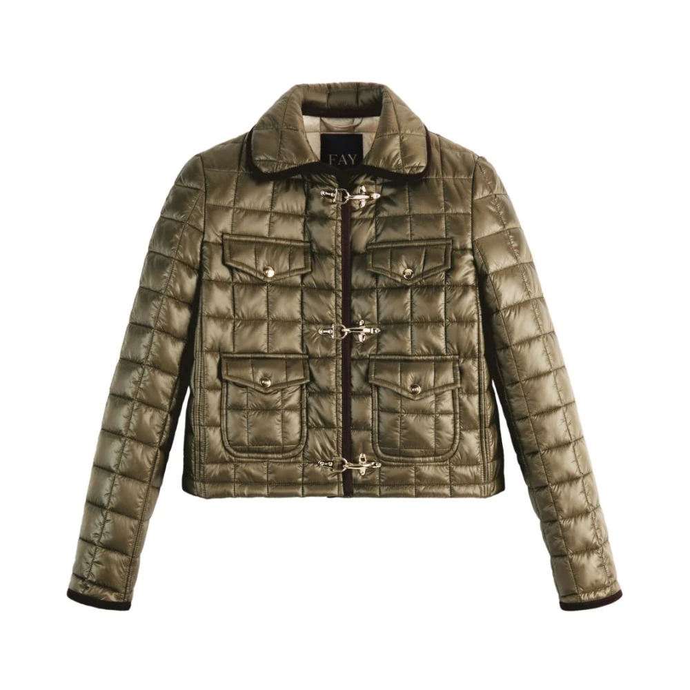 Fay Women's Green Jacket Outerwear Aw25