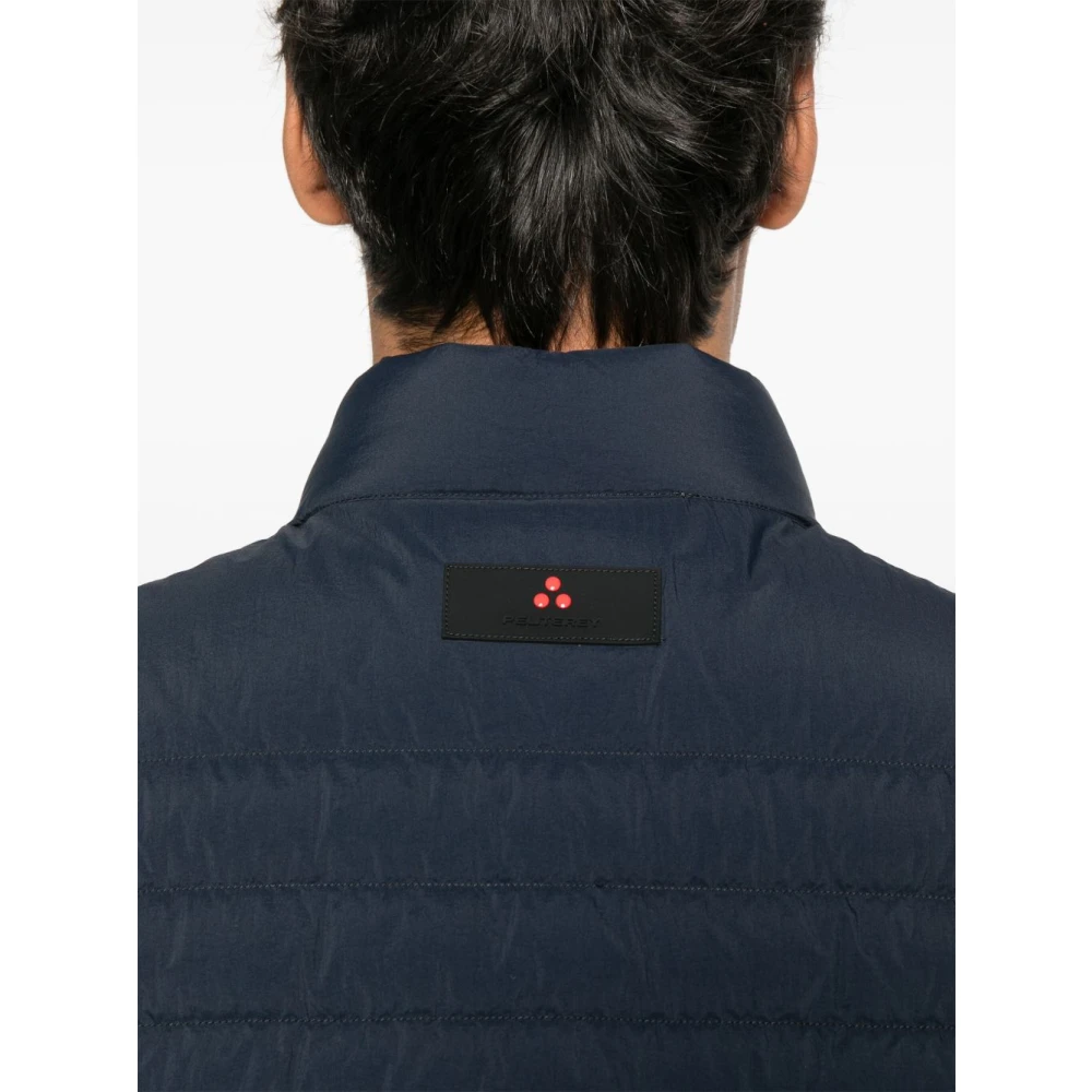 Peuterey Blauwe Gebreide Jas voor Mannen Blue Heren