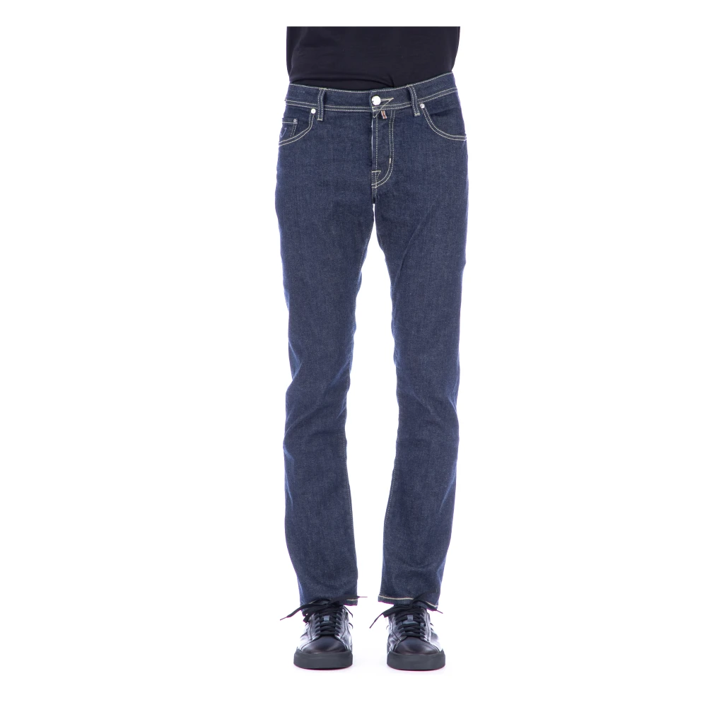 Jacob Cohën Slim-fit Jeans met Unieke Sluiting Blue Heren