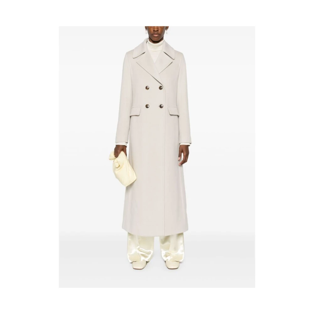 Herno Dubbele Rijgjas Beige Dames