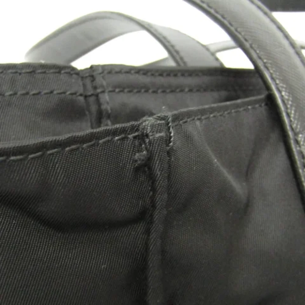 Prada Vintage Pre-owned Leather handbags Black Dames