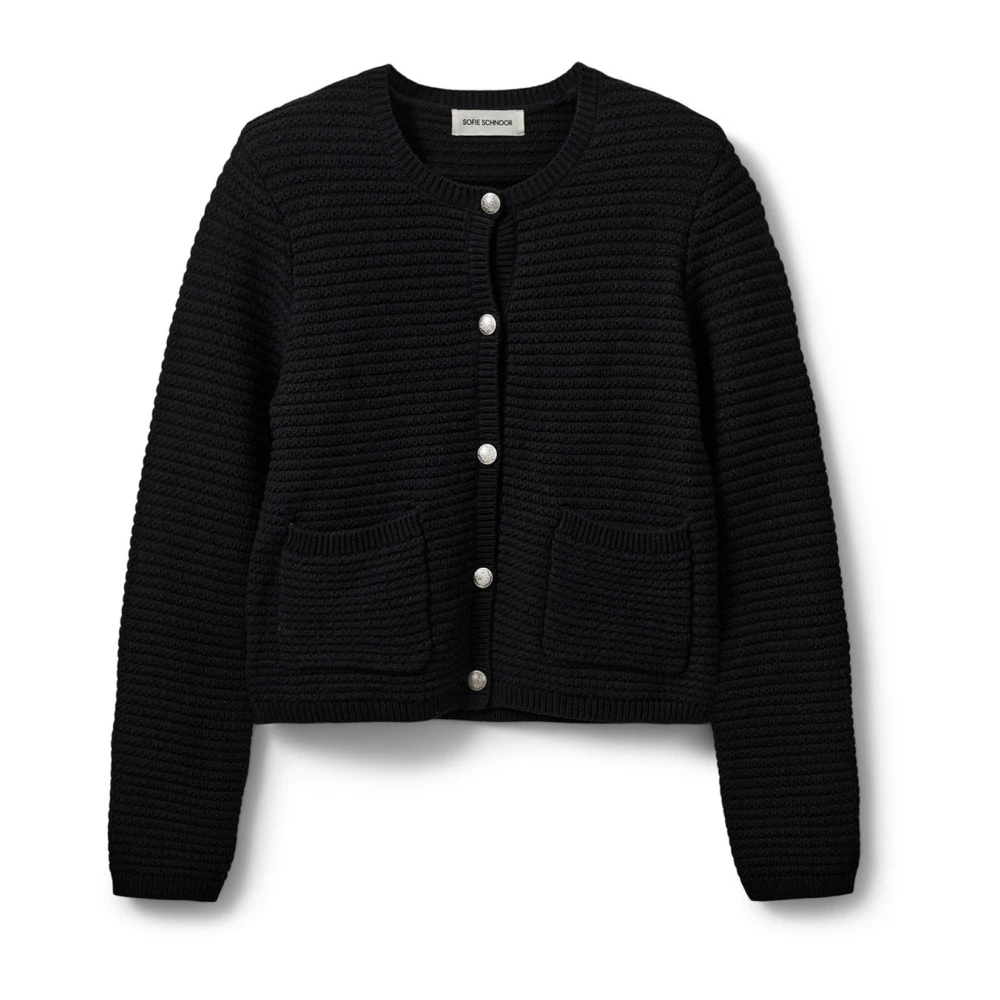 Sofie Schnoor Black Cardigans, Female, L, Clairesw Cardigan