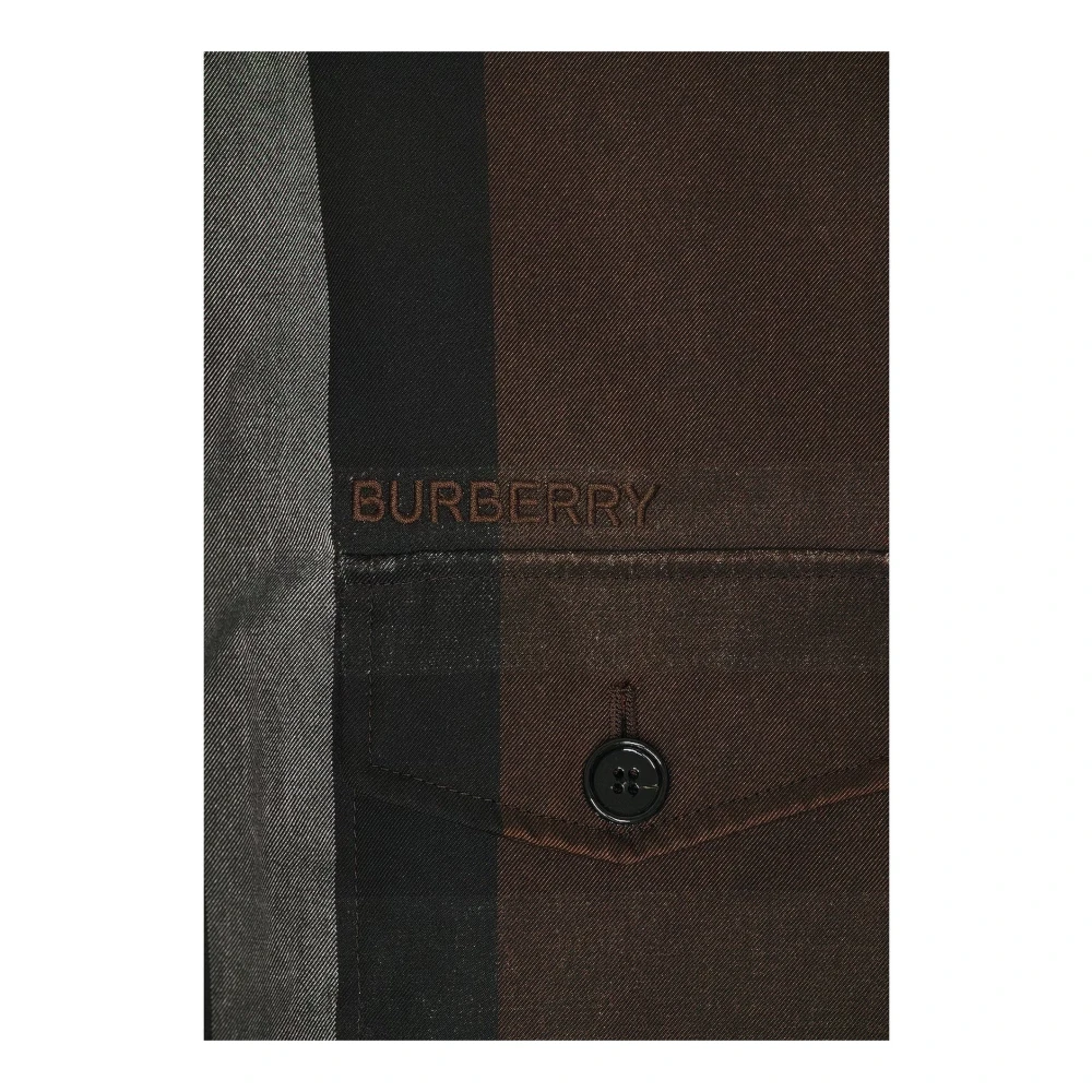 Burberry Parka Jas Donker Berken Bruin Brown Dames