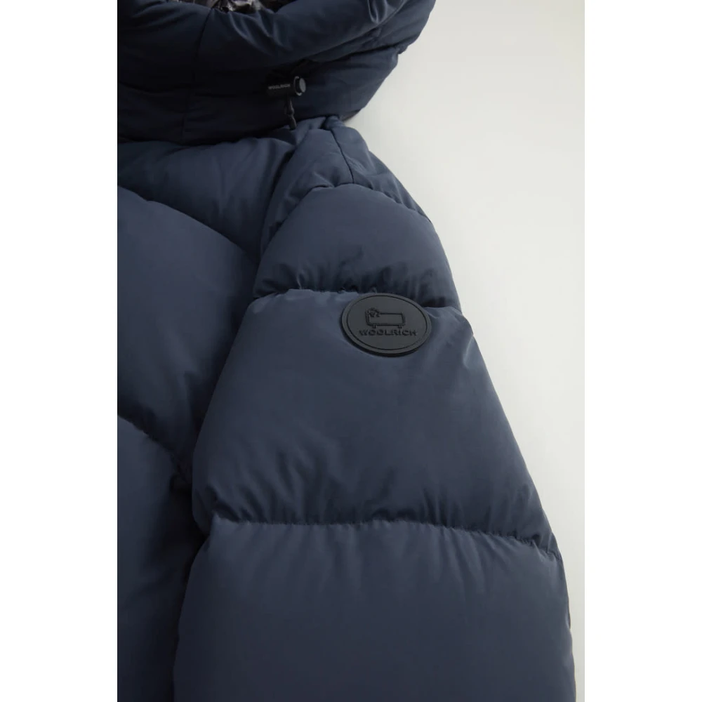 Woolrich Blauwe Donsjas Blue Heren