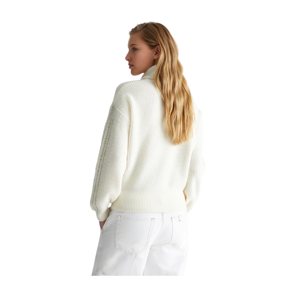 Liu Jo Stijlvolle Gebreide Top White Dames