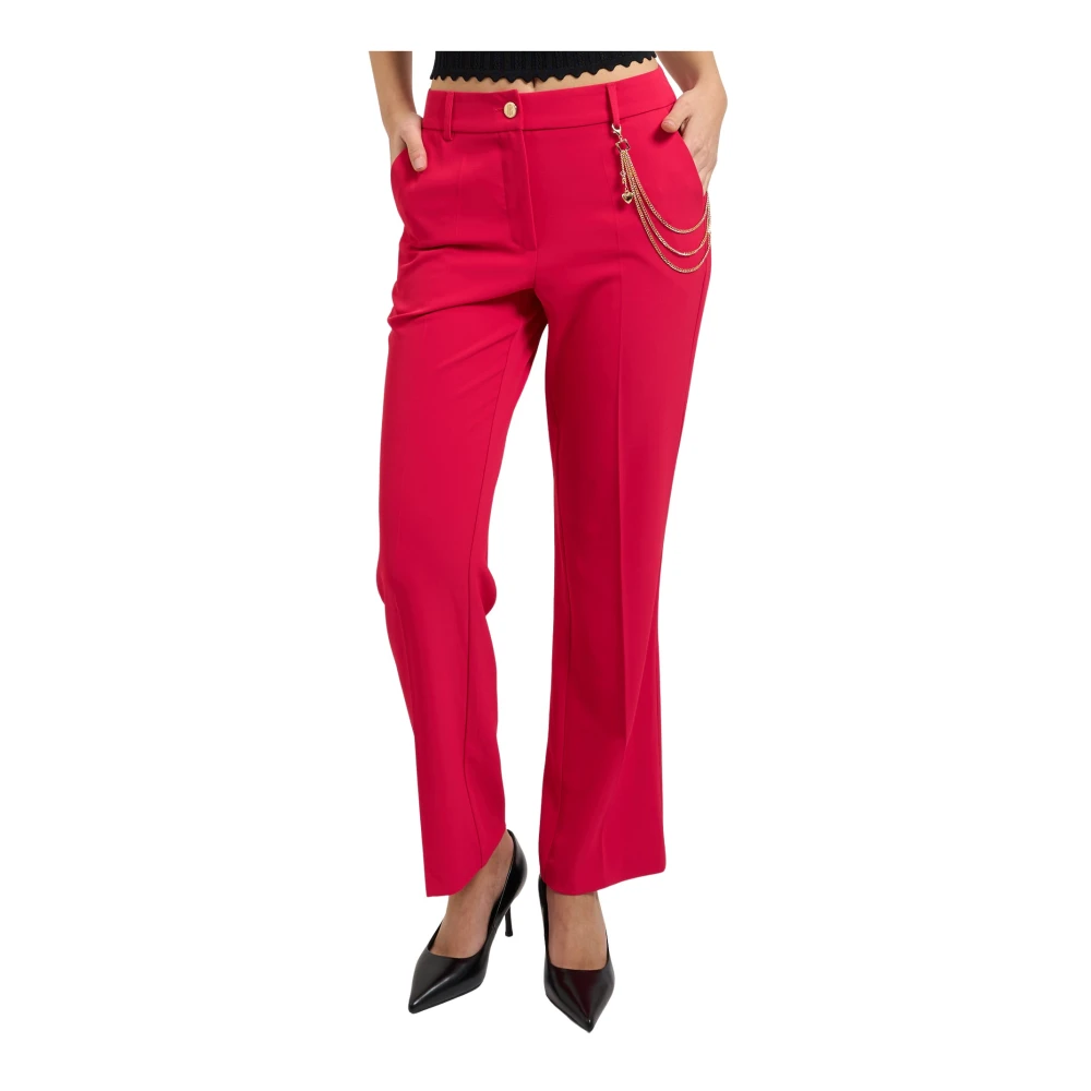 Fracomina Femme Rouge Pantalons, Taille: 36 Fr Pantalon Chino Bootcut