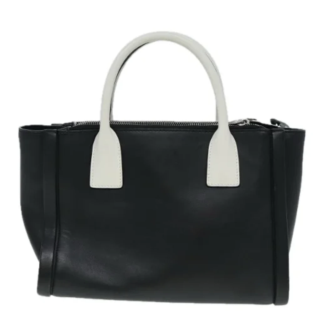 Prada Vintage Pre-owned Leather handbags Black Dames