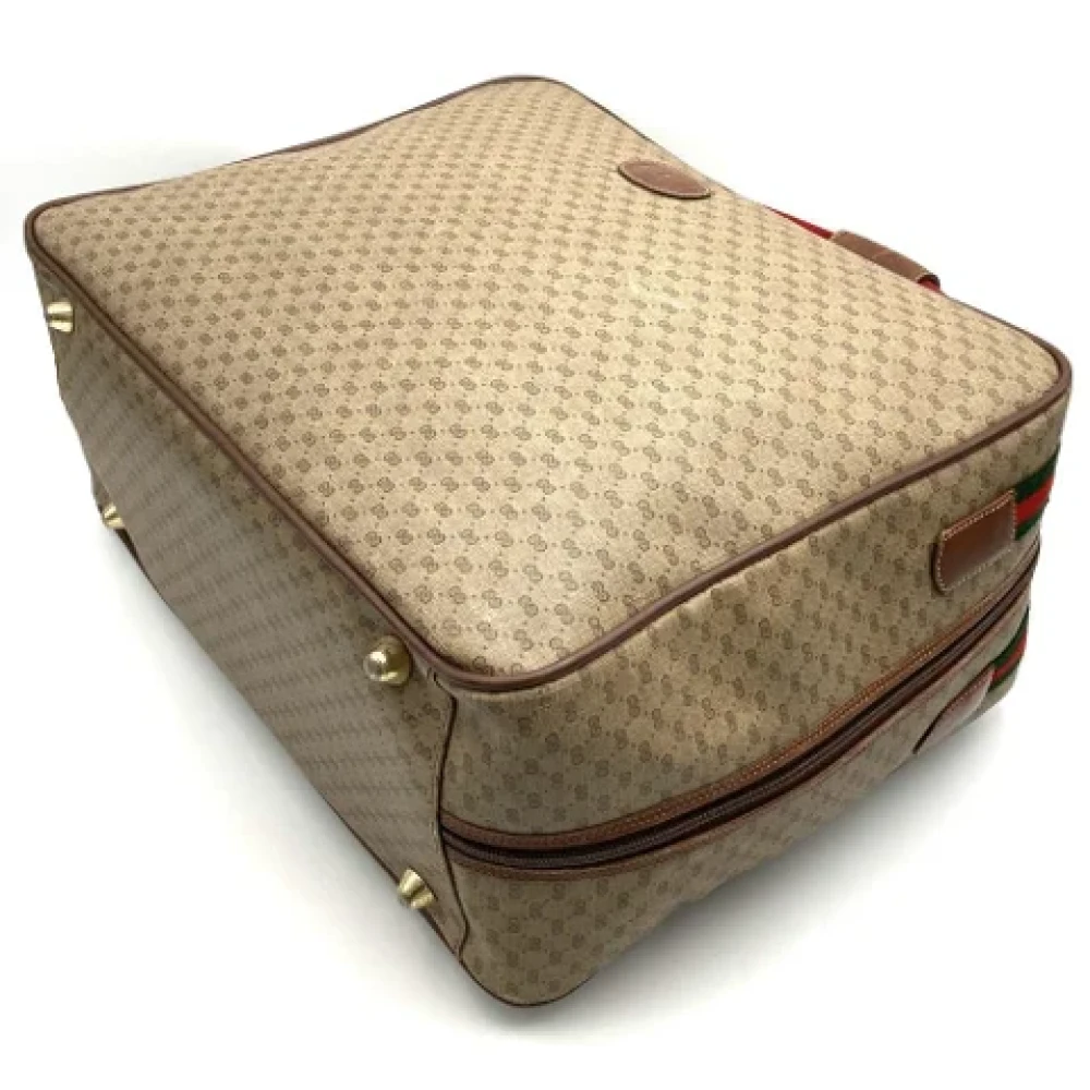Gucci Vintage Pre-owned Fabric gucci-bags Brown Dames