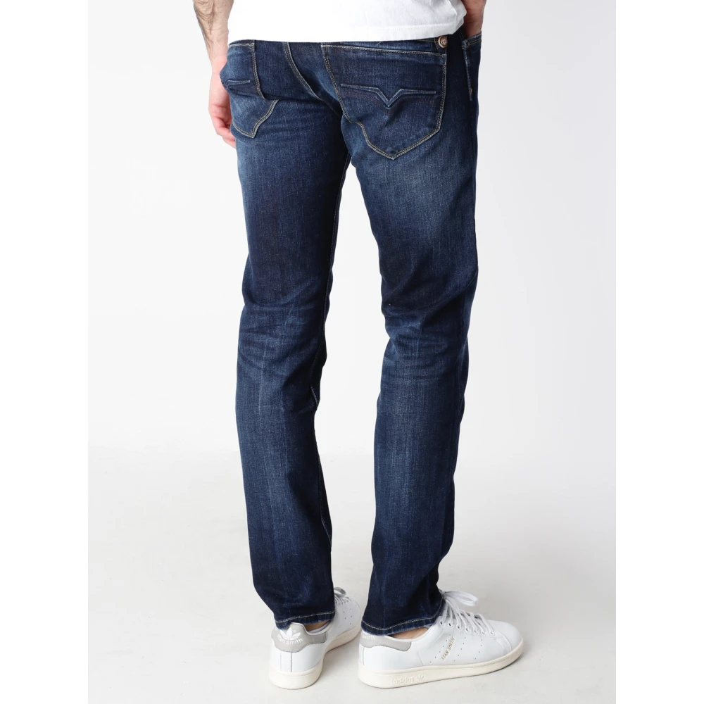 Pepe Jeans Grijze Used Wash Straight Fit Jeans Blue Heren