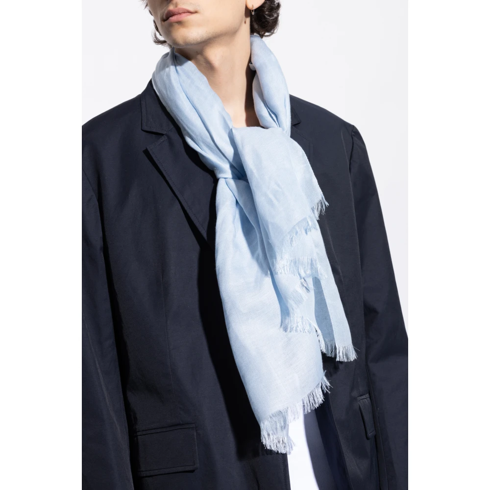 Brioni Zijden sjaal Blue Heren
