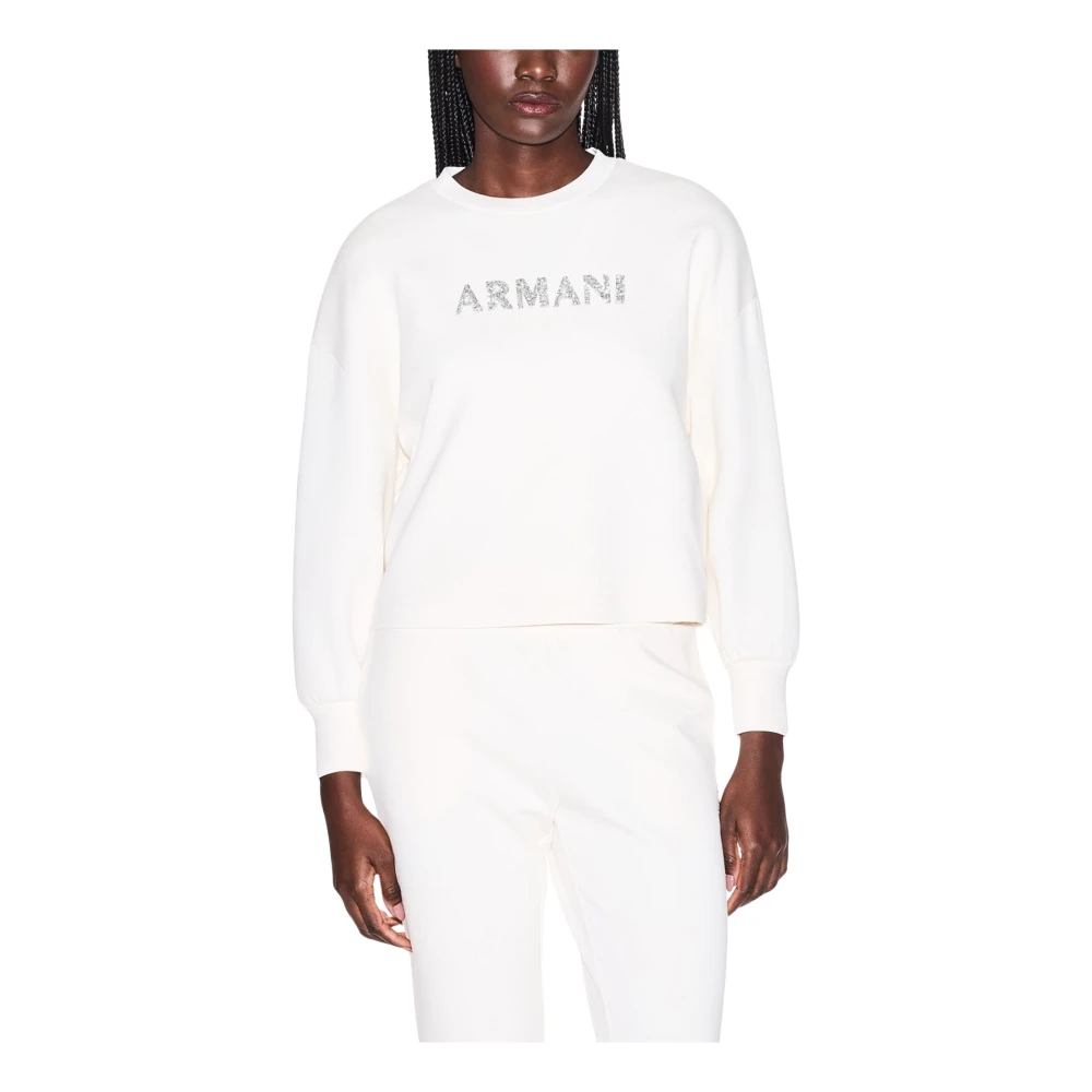 Armani Exchange Donna Bianco Felpe, M, New,