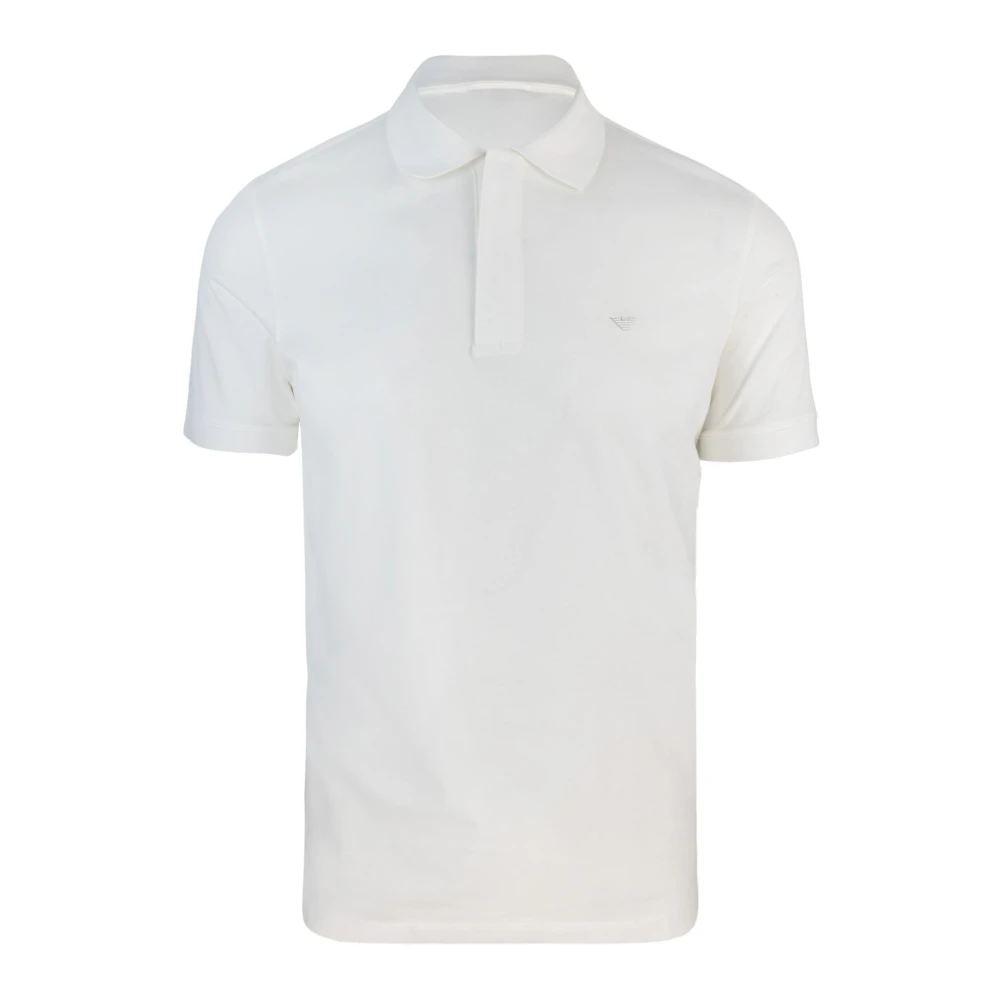 Emporio Armani Men's White T-Shirts And Polos With Logo