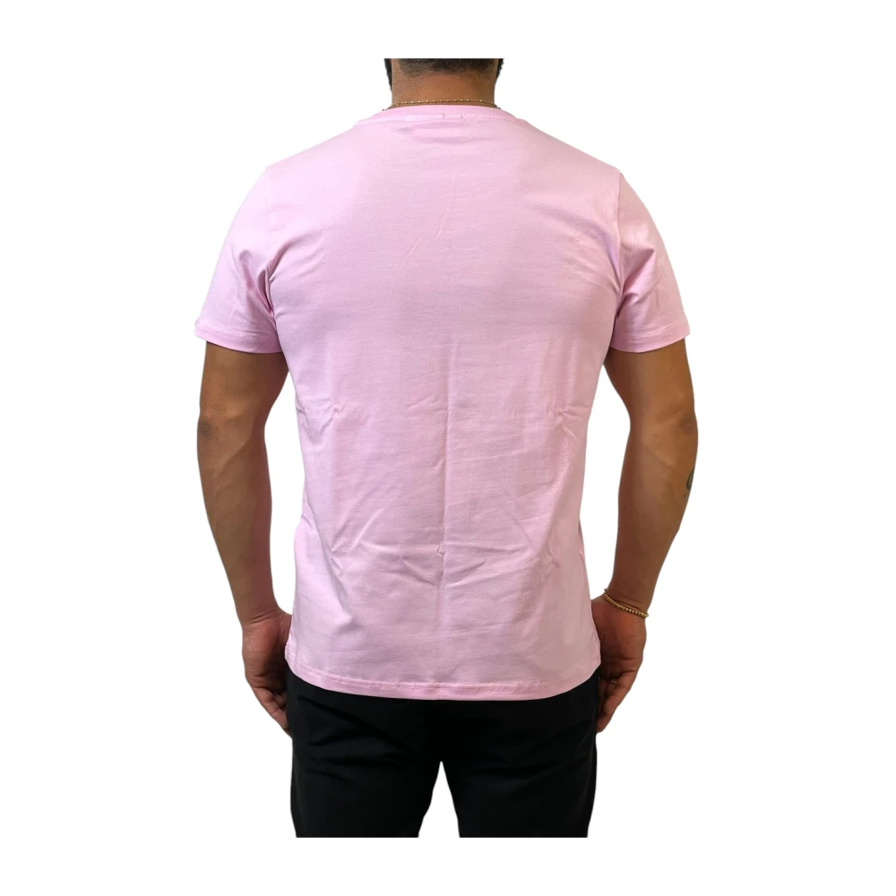 Gcds Casual Katoenen T-shirt Pink Heren