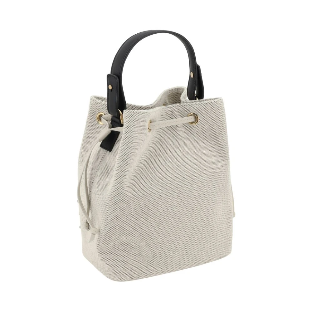 Versace Medusa Bucket Bag met Trekkoordsluiting White Dames