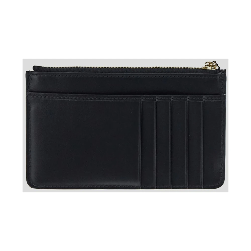 Dolce & Gabbana Leren Logo Portemonnee Black Dames