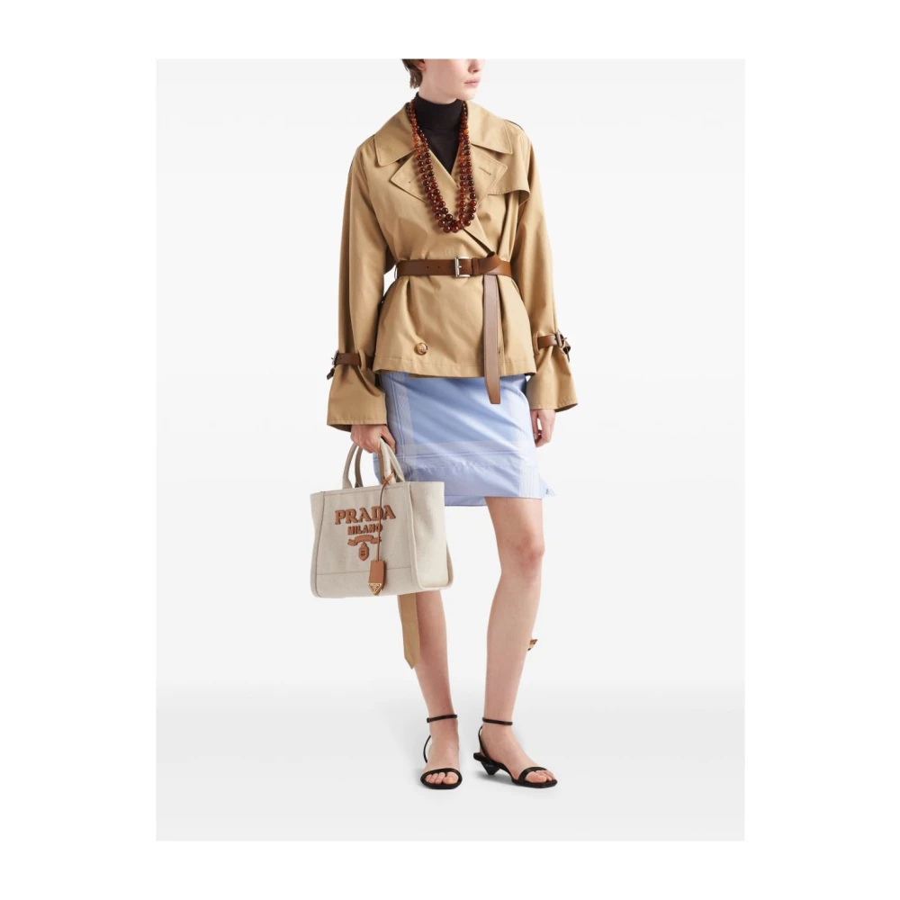 Prada Beige Trenchcoat Damesjas Beige Dames