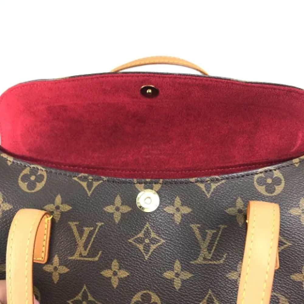 Louis Vuitton Vintage Pre-owned Cotton louis-vuitton-bags Brown Dames