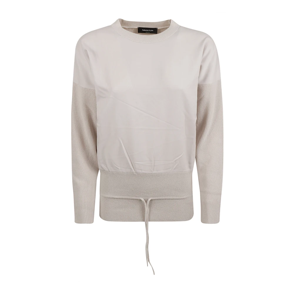 Fabiana Filippi Stijlvolle Sweater Collectie Beige Dames