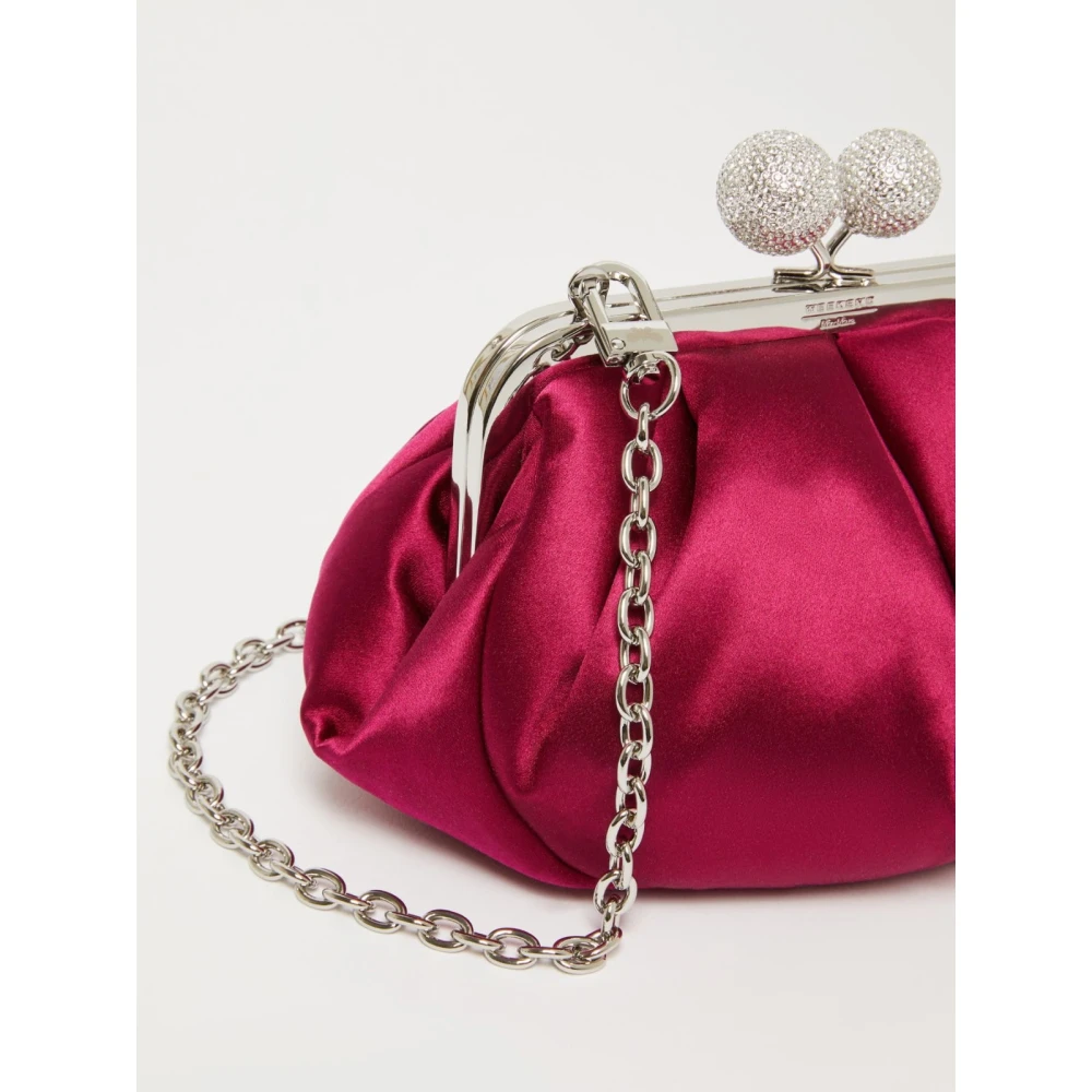 Max Mara Weekend Elegante Pasticcino-stijl Satijnen Tas Pink Dames