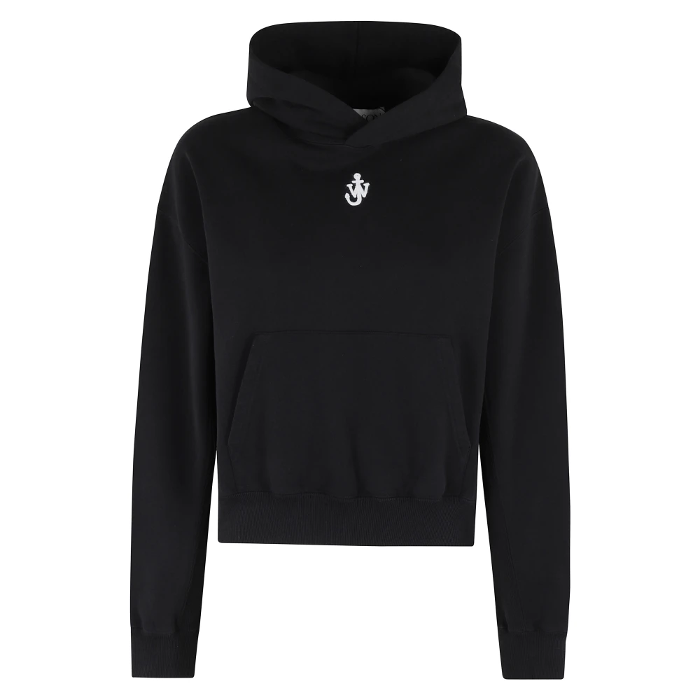 JW Anderson Geborduurde Crop Top Black Dames